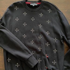 Diesel Men's Crewneck Sweatshirt with Grommets